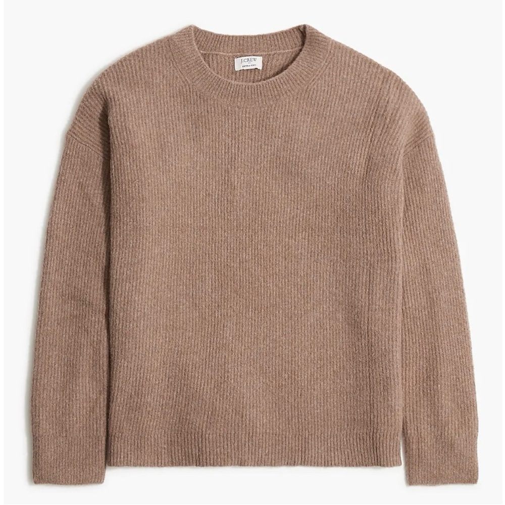 J.Crew Ribbed Boyfriend Crewneck Sweater in Soft Yarn